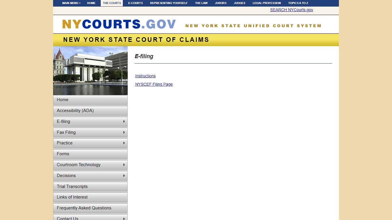 E-filing | NYCOURTS.GOV - Judiciary of New York